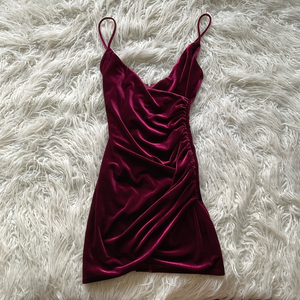 Lovers + Friends Burgundy Mini Dress - Picture 3 of 10